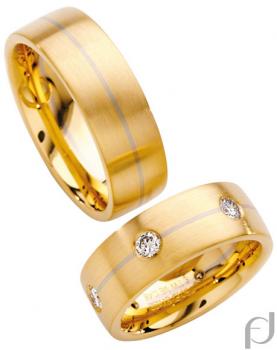 Trauringe Platin von Furrer Jacot 71-82790 + 71-27790